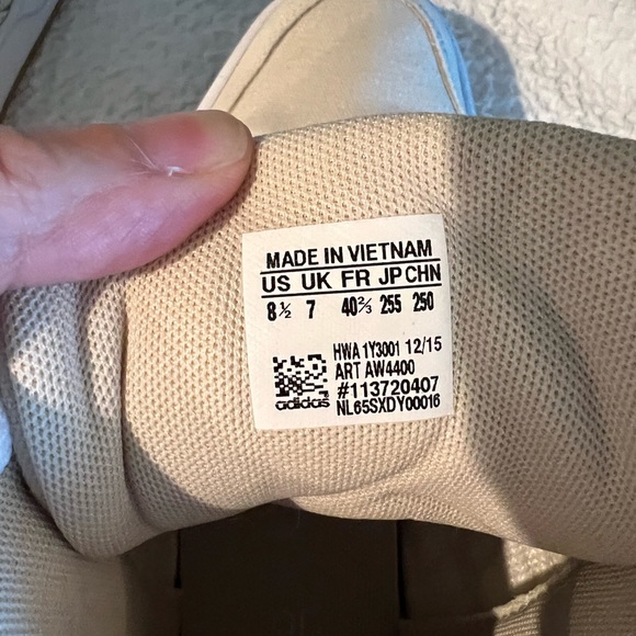 Adidas Hi Top Beige Canvas Sneakers EUC! - Picture 8 of 8